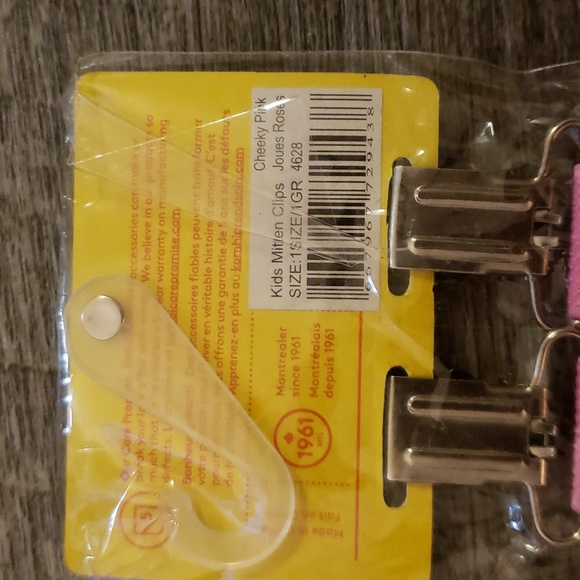 Kombi Kids Mitten Clips Cheeky Pink - Picture 3 of 5